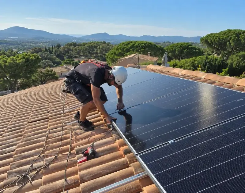 Installateur panneaux solaires Chiroubles — pose photovoltaïque sur toiture