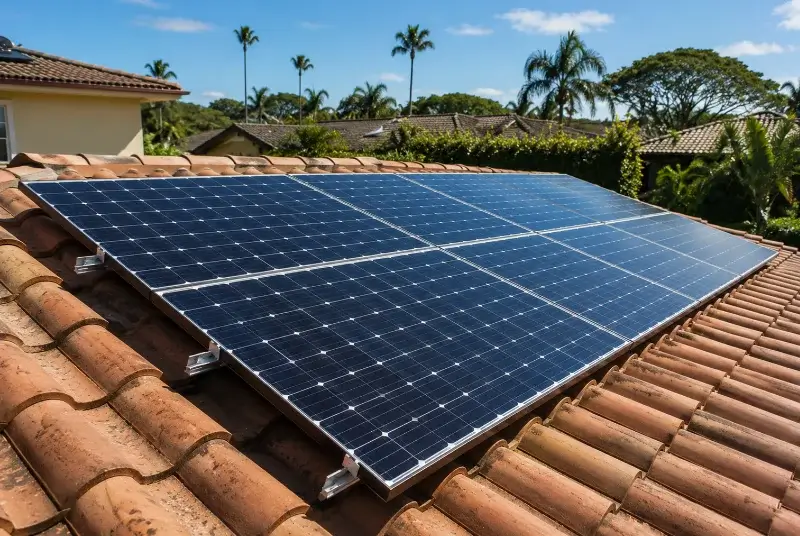 Installation de panneaux solaires à Chiroubles